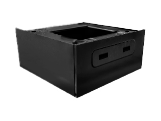 Schwarzer Stahlsockel für FX240, 135 mm