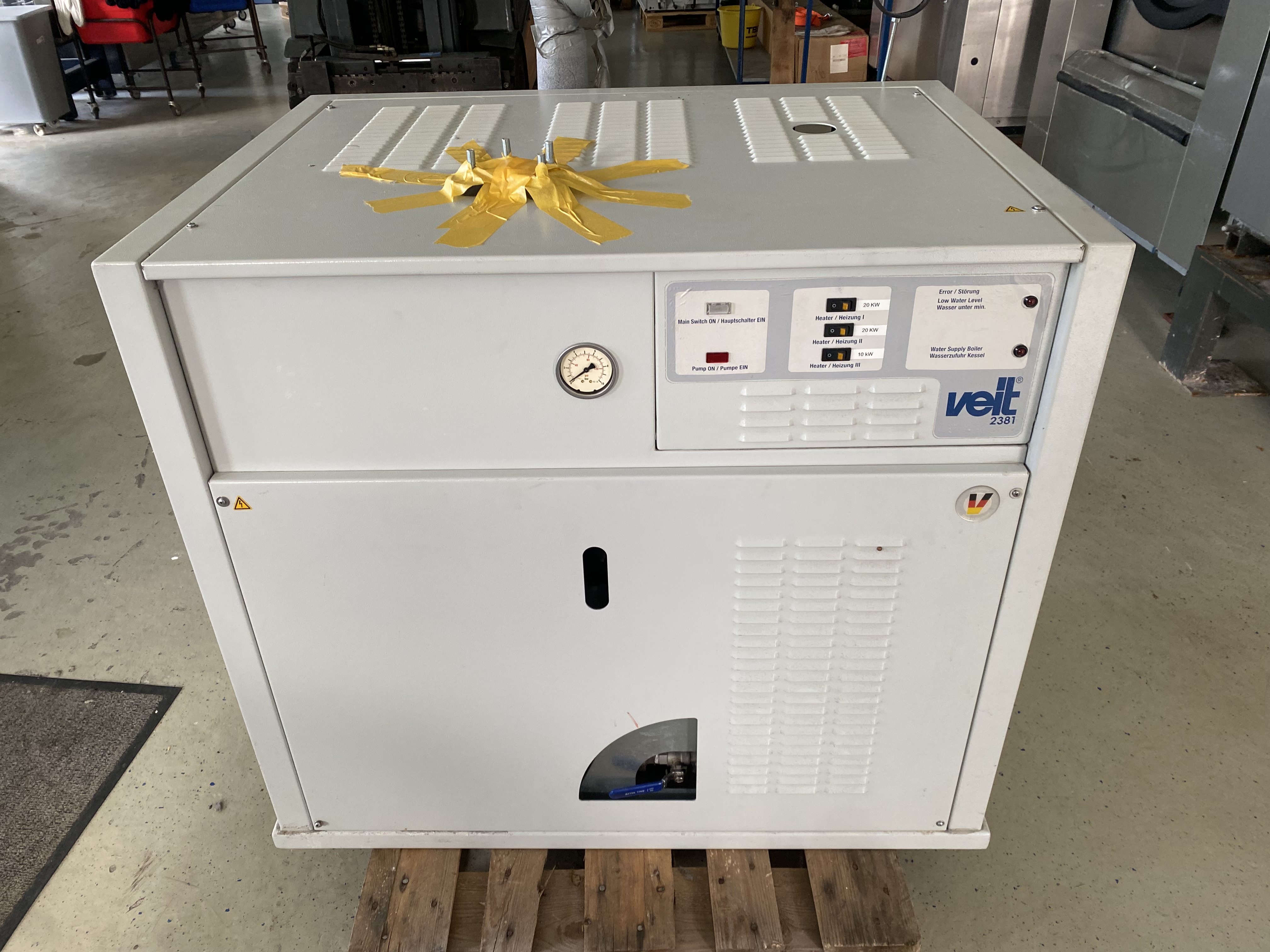 Veit 2381 Hochdruck-Dampferzeuger, 50 kW, 400 V, ca. 65 kg Dampf/h, gebraucht
