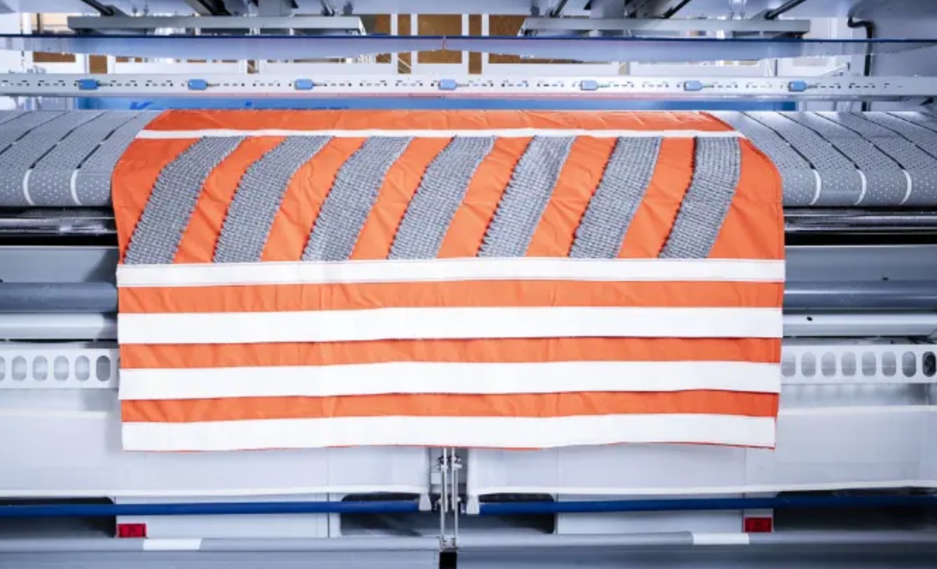 Aramid-Wachstuch mit Silikonsperrschicht - ORANGE