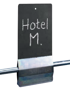 Aufstecktafel A5 Hochformat, gesteckt